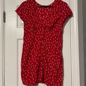 Motel Red Anchor Mini Dress